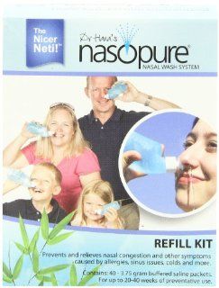 Nasopure Refill Kit   40 buffered salt packets Health & Personal Care