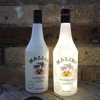 reupcycled malibu bottle lamp by reupcycled