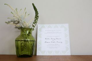 gatsby design wedding invitation set by lucy says i do