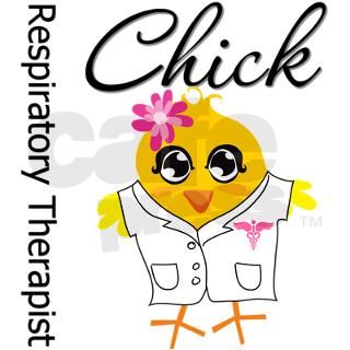 Respiratory Therapist Chick Keychains by CuteChickGifts