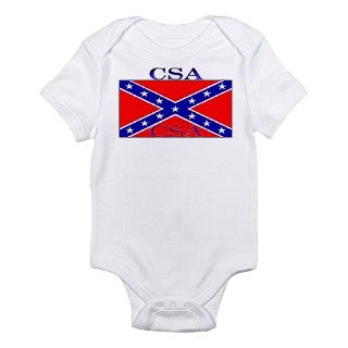 Confederate CSA Rebel Flag Infant Bodysuit by allflags