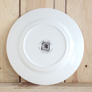 mole design side plate by mellor ware