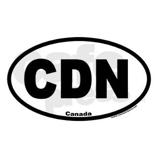 Canada Oval Sticker with UN Vehicle Code CDN Stick by Admin_CP1436