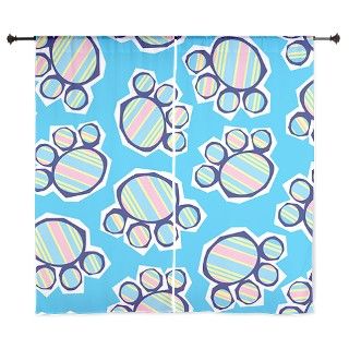 Colorful Pawprints 60 Curtains by Admin_CP11748871