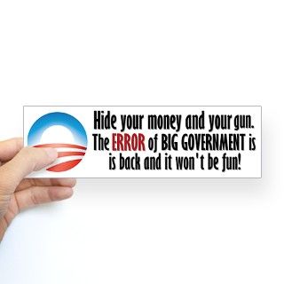 Big Government Bumper Bumper Sticker by errorofbiggov