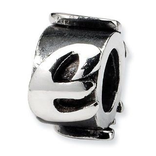Reflection Beads Sterling Silver Reflections Letter E Message Bead Bead Charms Jewelry