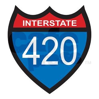 Interstate 420 Rectangle Decal by dirtyword