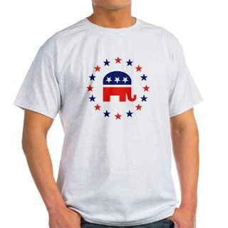 Classic Republican Elephant Logo Ash Grey T Shirt by shoptheright