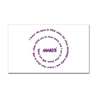 Namaste and its Meaning in Sacred Purple Decal by Visualizations