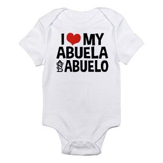 I Love My Abuela and Abuelo, Infant Bodysuit by blastotees