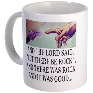 Let There Be Rock Mug by shirtpervert
