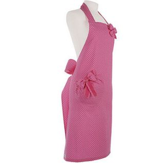 pink spotty pinny by posh pinnies