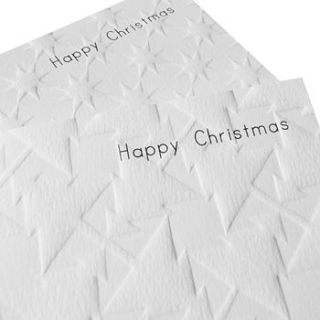 small single or pack embossed christmas cards by linokingcards