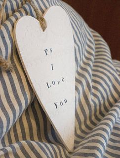 'ps i love you' heart by little pieces
