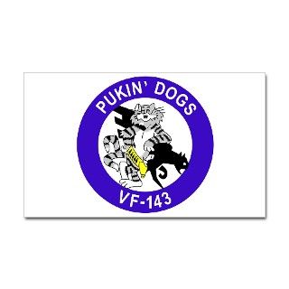 VF 143 Pukin Dogs Rectangle Decal by peter_pan03