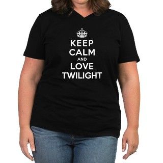 Keep Calm and Love Twilight Womens Plus Size V Ne by TVandMoviesStore