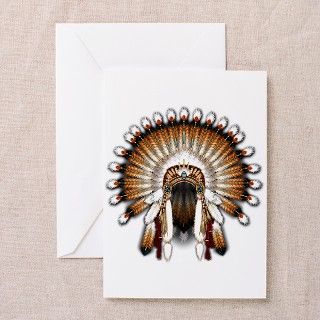 Native War Bonnet 01 Greeting Cards (Pk of 10) by naumaddicarts