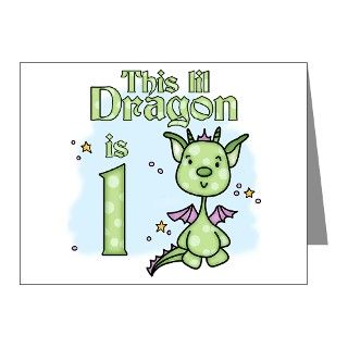 Lil Dragon First Birthday Invitations (Pk of 10) by kewlkids