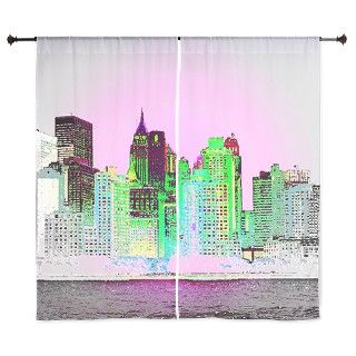 NYC SKYLINE 60 Curtains by JLPBoutique
