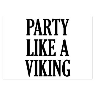 Party Like A Viking Invitations by BrightDesign