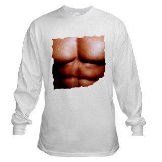 Funny Fake Muscle Long Sleeve T Shirt by SoraAoi