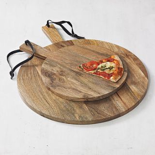 mango wood pizza board by nkuku