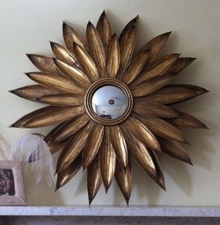 gold sunflower mirror by the forest & co