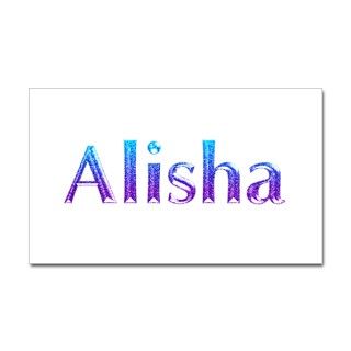 Glitter Name Alisha Rectangle Decal by snatchit