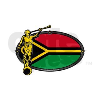 Vanuatu LDS Mission   Vanuatu Flag   Vanuatu   Fl by LDSMissionTShirtsOvalnoLabel