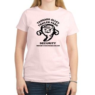 Trailer Park Security Womens Pink T Shirt by whitetrashware