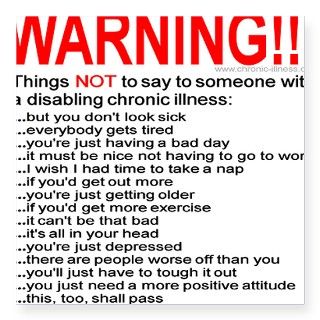 Disabling Chronic Illness Square Sticker by Admin_CP2779271