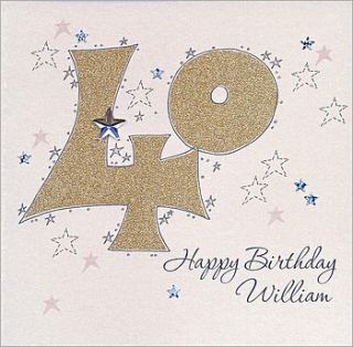 personalised sparkling age card by eggbert & daisy