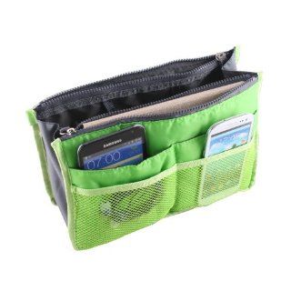 Handbag Pouch Organiser Insert Organizer Tidy Travel Cosmetic Pocket   Green   Space Saver Bags