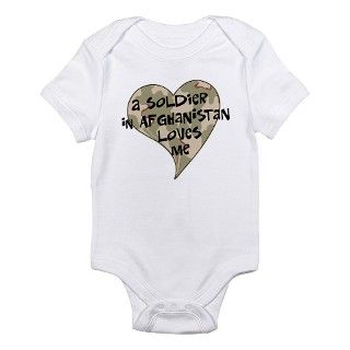 Afghanistan soldier love Infant Bodysuit by tshirts_gifts