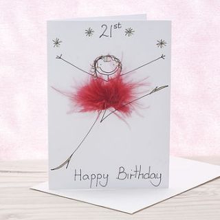handmade personalised age card by all things brighton beautiful