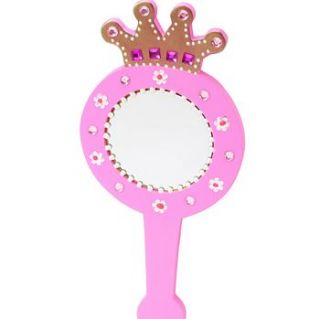 princess crown mirror pink by little butterfly toys