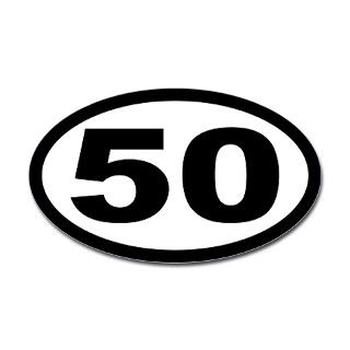 Ultramarathon 50 Mile Oval Decal by jaggerjack