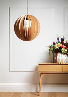 sphery birch plywood light shade by by kirsty