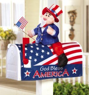 Uncle Sam 4Th Of July Decoration Mailbox Cover  Yard Signs  Patio, Lawn & Garden