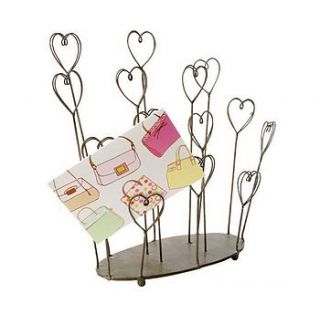 rustic heart christmas card holder by the contemporary home