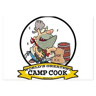 WORLDS GREATEST CAMP COOK CARTOON.png Invitations by doonidesigns