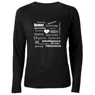 Physician Assistant Word Cloud Long Sleeve T Shirt by artisanoption