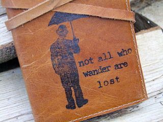 charlie chaplin leather journal by bobby rocks