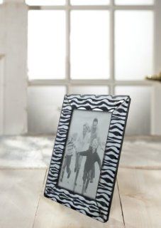 Fifth Avenue Zebra Stripe Crystal Picture Frame, 4 by 6 Inch   Luxury Frames