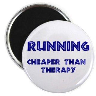 Running Cheaper than therapy Magnet by pnkdesigns