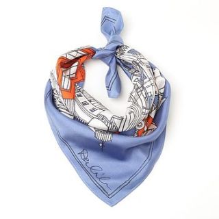 small silk square scarf london by somerville scarves