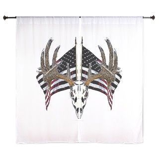 Whitetail, USA flag 60 Curtains by saltypro_shop