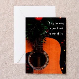 Christmas Guitar Joyful Song Greeting Card (10 pk) by mycornercreations