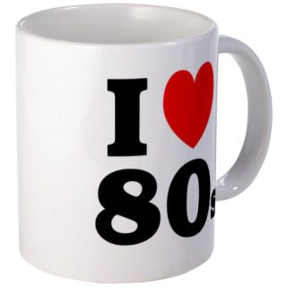 I Heart 80s Mug by FinestShirtsAndGifts