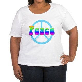 Peace Sign Womens Plus Size T Shirt by cashmerekitty